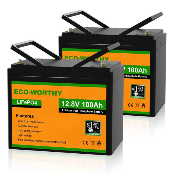 12V 100Ah LiFePO4 Lithium Batterie mit Untertemperaturschutz