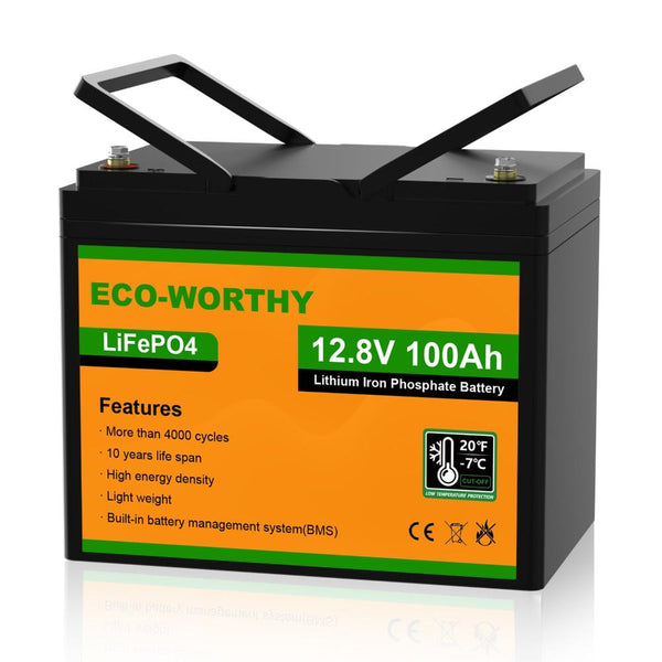 12V 100Ah LiFePO4 Lithium Batterie mit Untertemperaturschutz