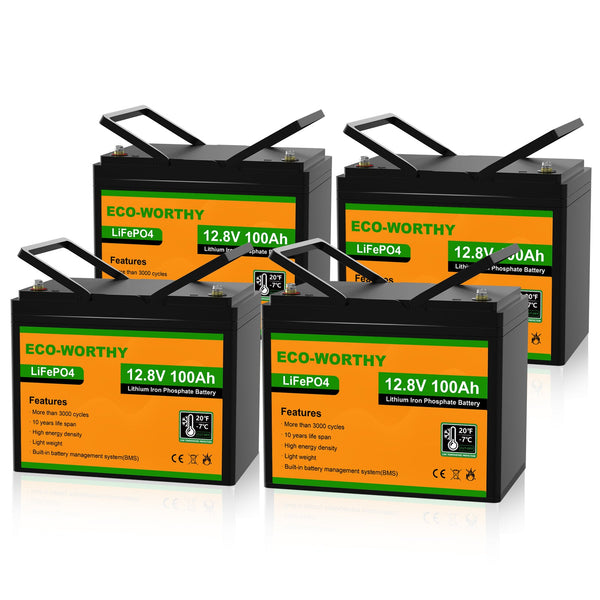 12V 100Ah LiFePO4 Lithium Batterie mit Untertemperaturschutz