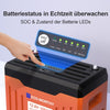 12V 100Ah LiFePO4 Lithium Batterie mit Bluetooth und WiFi,Untertemperaturschutz