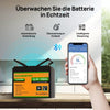 12V 100Ah LiFePO4 Lithium batterie mit Bluetooth und Untertemperaturschutz