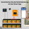 12V 100Ah LiFePO4 Lithium batterie mit Bluetooth und Untertemperaturschutz