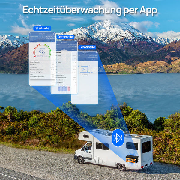 12V 280Ah LiFePO4 Lithium Batterie mit Bluetooth und Untertemperaturschutz
