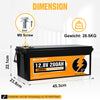 12V 280Ah LiFePO4 Lithium Batterie mit Untertemperaturschutz