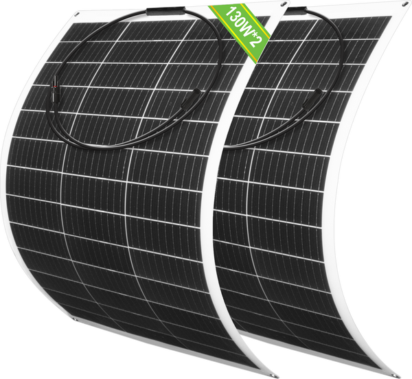 130Wp 12V Flexibles Solarmodul Monokristallin