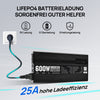 14,6V 25A LiFePO4 Lader met 600W Omvormer 12V tot 230V voor Accu