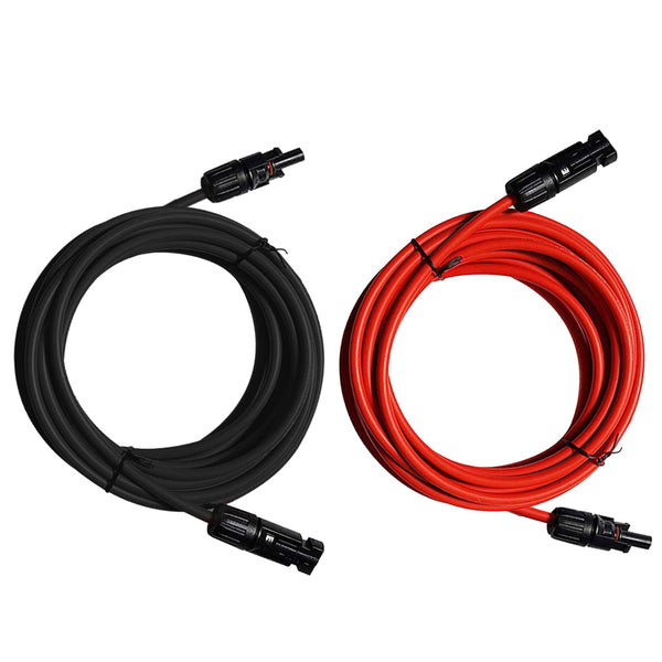 2x 5m Solarkabel 4mm² met MC4 Stekker voor Zonne-energie Systeem