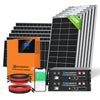 48V 2340W (12 x Bifazial 195 W) Komplettes MPPT-Off-Grid-Solarkit