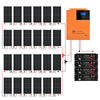48V 4680W (24 x Bifazial 195W) Komplettes MPPT-Off-Grid-Solarkit