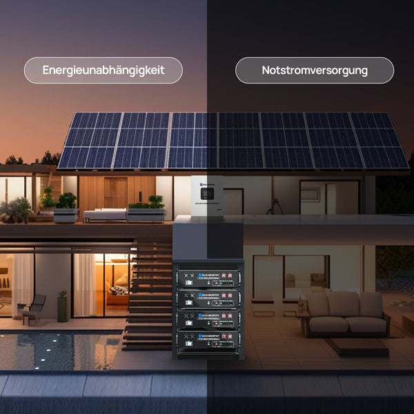48V (51,2V) 100Ah Server-Rack-Batterie, 5,12kWh Lithium-Batterie, 3U-Größe, mit Bluetooth und WLAN