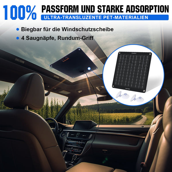 5Wp 10Wp Tragbares Solar-Erhaltungsladegerät für 12V-Batterien in Auto & Boot