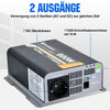 600W 12V Solar Wechselrichter Reiner Sinus DC 12V AC 220V