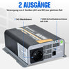 600W 12V Zonne-omvormer Zuivere Sinus DC 12V AC 230V