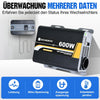 600W 12V Solar Wechselrichter Reiner Sinus DC 12V AC 220V
