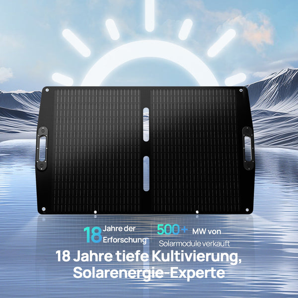 ECO-WORTHY 100Wp 12V Opvouwbare Zonnepaneeltas Pro voor Kamperen