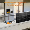 ECO-WORTHY Balkonkraftwerk Opslag 48V 50AH Batterij met 60A MPPT 2,56KWh