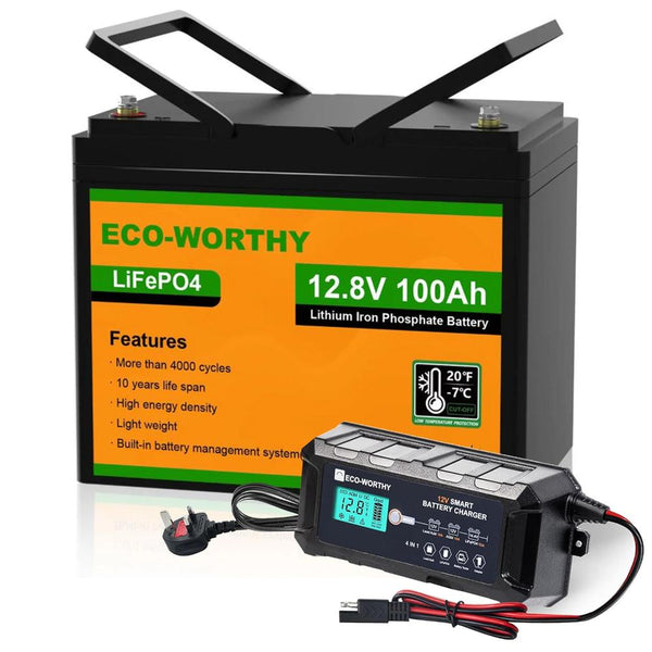 12V 100Ah LiFePO4 Lithium Batterie mit Untertemperaturschutz