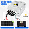 4-saitige PV-Kombinationsbox mit 4*10A Leistungsschaltern für Solaranlage