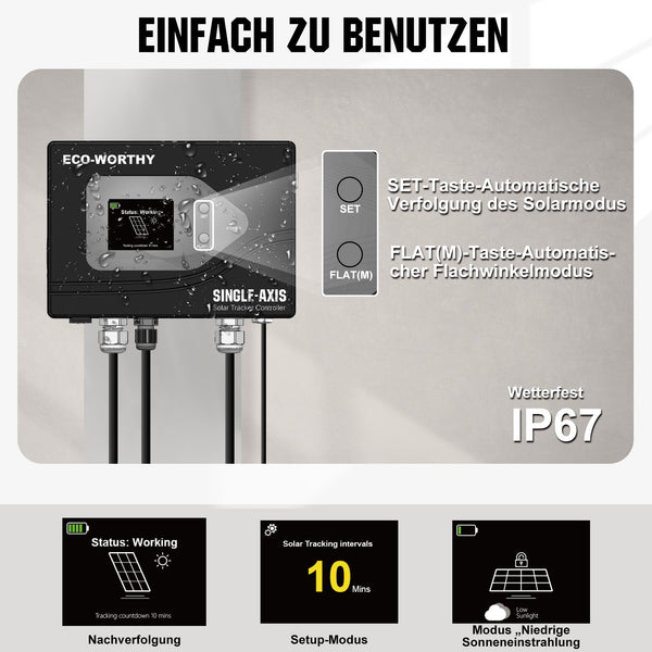 Einachsiges Solar-Nachführsystem