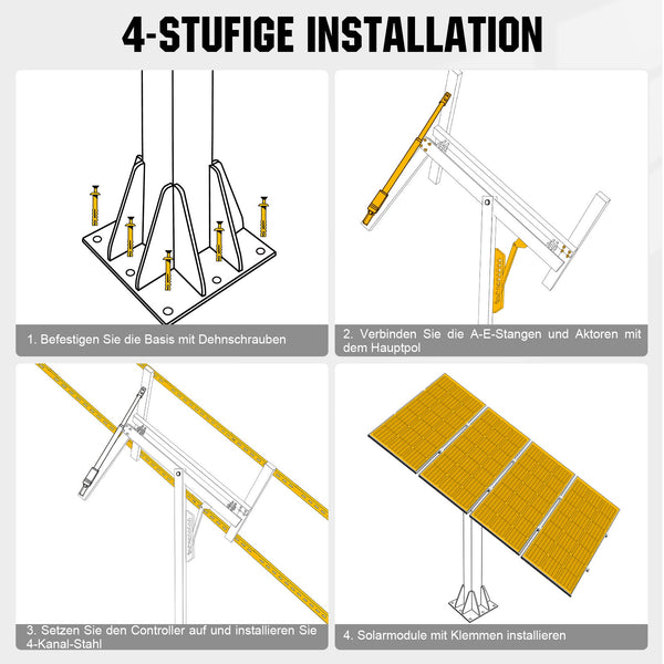 Einachsiges Solar-Nachführsystem