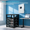 Energiespeicher-Stromversorgungskit 15,36 kWh, ausgestattet mit 48V 100AH Lithiumbatterie und netzanschließbarem All-in-One-Wechselrichter 12KW 48Vdc-230/400Vac