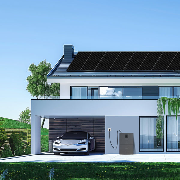 Balkon Zonnepaneel Kit 5120Wh met Marstek Jupiter C+ Energieopslag, 4 x 430W Zonnepanelen, 4 MPPT's (PV max. 2400 W) | Plug-&-Play | Compleet Zonne-energiesysteem voor op het dak