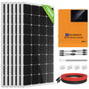 1000Wp 24V (6x170Wp) Komplettset MPPT Solaranlage mit 2,4kWh Lithium Speicher+3kW Wechselrichter