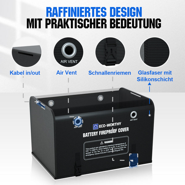 Feuerfeste sichere Tasche für Lipo-Akkus