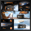 Lithink 12V 100Ah H190 LiFePO4-accu met Bluetooth & zelfverwarming, 120A BMS – DIN H8 voor onderstoel in camper