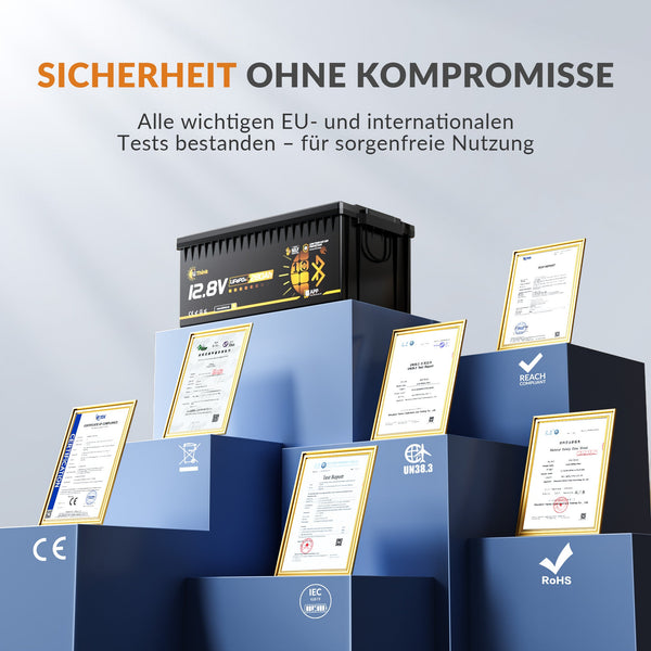 Lithink 12V 280Ah Pro LiFePO4-accu met EVE-cellen LF280K-V3, 200A BMS, Bluetooth & zelfverwarming – voor trollingmotor, camper & zonne-installatie