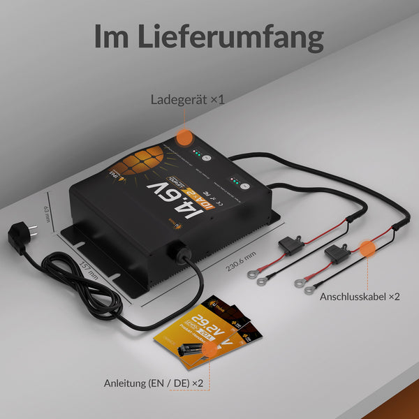 Lithink 14.6V 10A Waterdichte Dubbellader – voor LiFePO₄, NCM en Loodbatterijen