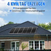 1000Wp 24V (6x170Wp) Komplettset MPPT Solaranlage mit 2,4kWh Lithium Speicher+3kW Wechselrichter