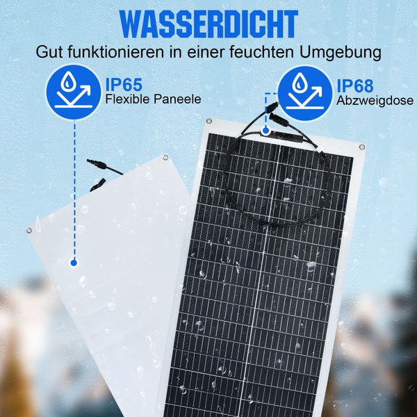 100Wp 12V Flexibles Solarmodul Monokristallin