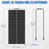 100Wp 12V Flexibles Solarmodul Monokristallin
