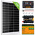 120Wp 240Wp 12V Komplettset Solaranlage mit 0,6kWh Lithium Speicher+600W Wechselrichter