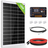 120Wp 240Wp 12V Komplettset Solaranlage mit 0,6kWh Lithium Speicher+600W Wechselrichter