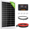 120Wp 240Wp 12V Komplettset Solaranlage mit 0,6kWh Lithium Speicher+600W Wechselrichter