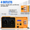 2000W 12V Zonne-omvormer Pure Sinus DC 12V AC 230V