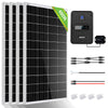 480Wp 12V (4x120Wp) Komplettset MPPT Solaranlage mit 1,2kWh Lithium Speicher+1,1kW Wechselrichter