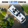 480Wp 12V (4x120Wp) Komplettset MPPT Solaranlage mit 1,2kWh Lithium Speicher+1,1kW Wechselrichter