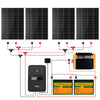 680Wp 12V (4x170Wp) Komplettset MPPT Solaranlage mit 2,4kWh Lithium Speicher+2kW Wechselrichter