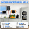 680Wp 12V (4x170Wp) Komplettset MPPT Solaranlage mit 2,4kWh Lithium Speicher+2kW Wechselrichter