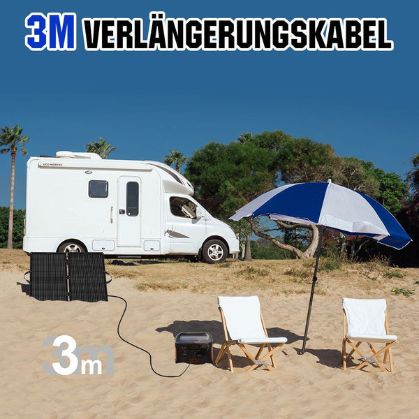 100Wp 12V Faltbares Solartasche für Camping