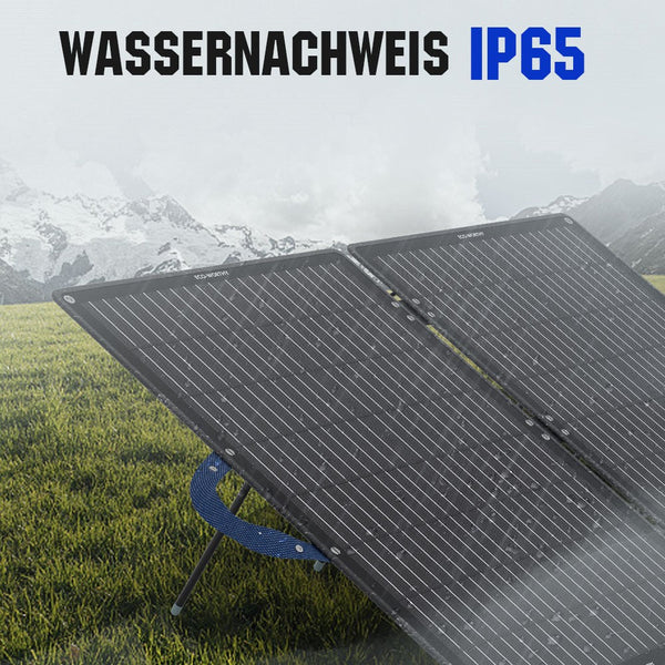 100Wp 12V Faltbares Solartasche für Camping