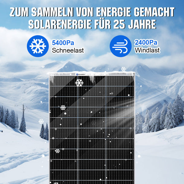 Bifaziale 120Wp 12V Solarmodul Monokristallin