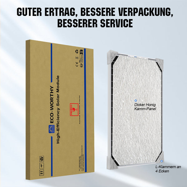 Bifaziale 120Wp 12V Solarmodul Monokristallin