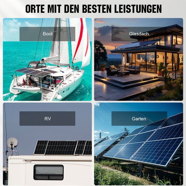 Bifaziale 120Wp 12V Solarmodul Monokristallin