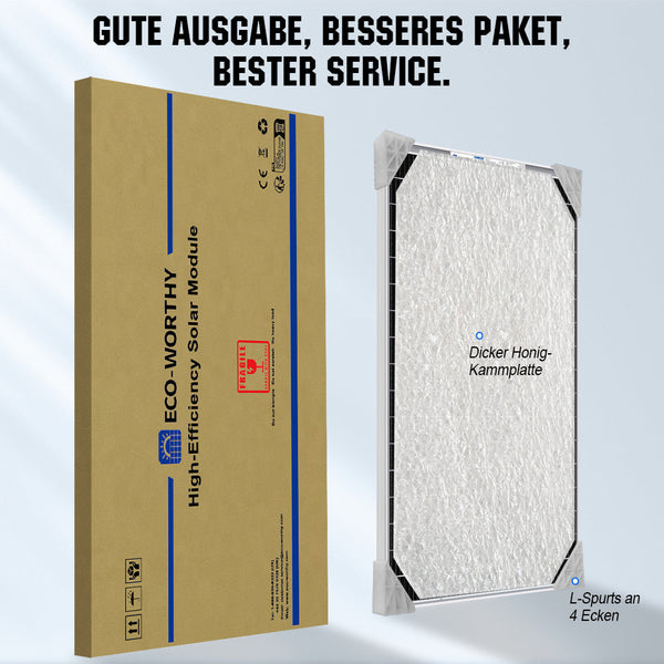 Bifaziale 195Wp 12V Solarmodul Monokristallin