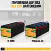12V 50Ah LiFePO4 Lithiumbatterij