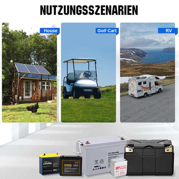 200A 3,5" berührbares Display Battery Monitor mit Hall-Sensor für AGM und Lithium Batterien (LiFePO4)